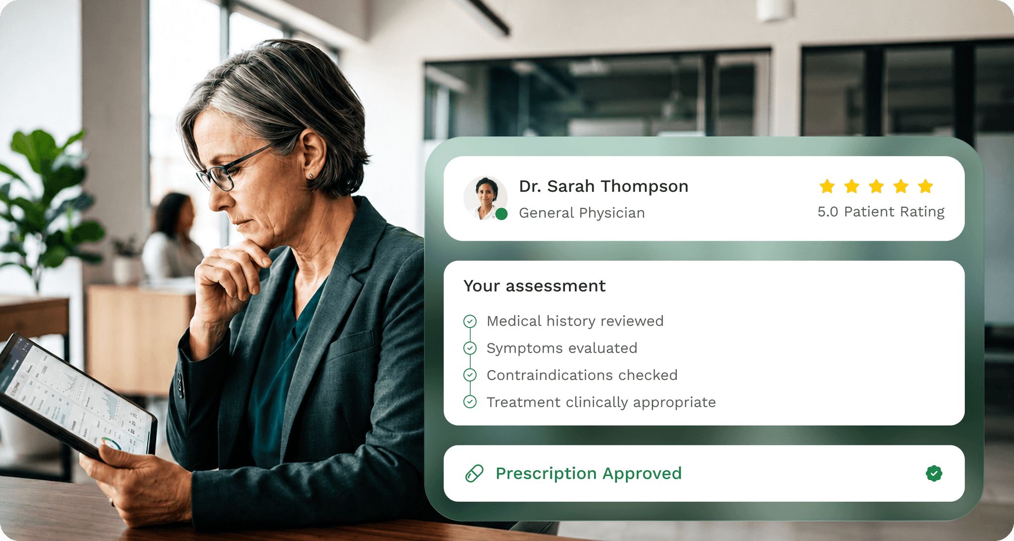 A physician reviews